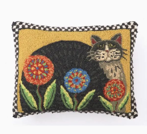 Penny Flower Cat Hook Pillow